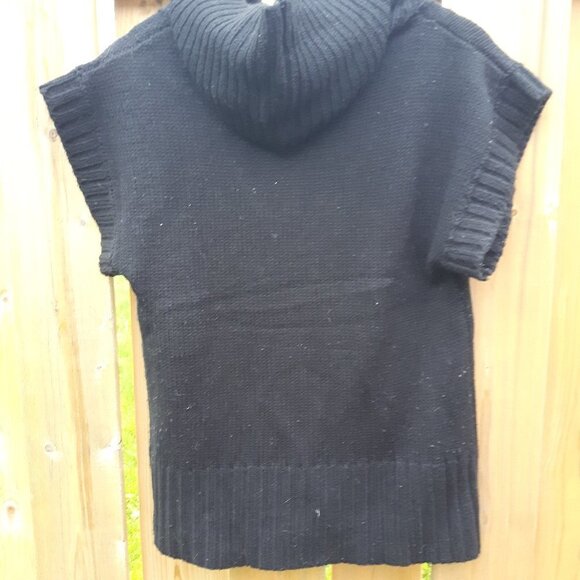 Talie Black Knit Sweater Shrug Short Sleeve M - Picture 3 of 3